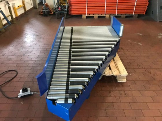 BUDDE roller conveyor infeeder outfeeder with drive in Krefeld, North ...