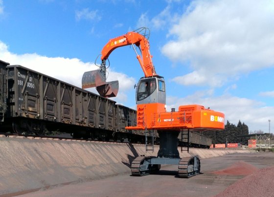 邦尼 WZY48-8 48 吨履带式液压物料装卸机