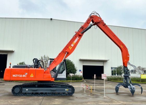 ボニーWZY32-8 32トンクローラ油圧式マテリアルハンドラ