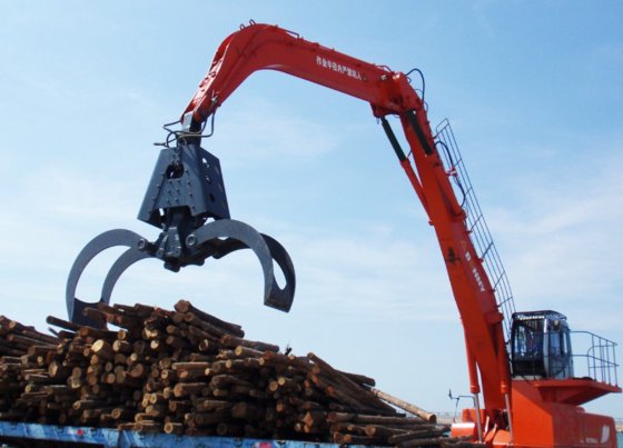 ボニーWZY55-8 55トンクローラ油圧式マテリアルハンドラ