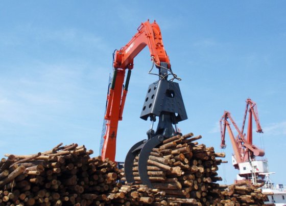 ボニーWZY55-8 55トンクローラ油圧式マテリアルハンドラ