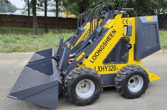 Front end loader backhoe excavator