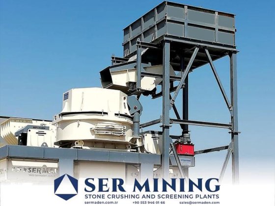 垂直シャフト破砕機を備えた固定式破砕・選別・砂洗浄プラント