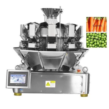 組み合わせマルチヘッド計量機、冷凍魚肉鶏肉のマルチヘッド計量スケール