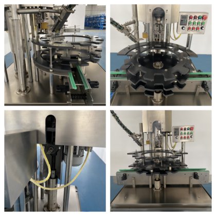 切螺纹转盘式自动上盖锁盖机 XGL-60-1