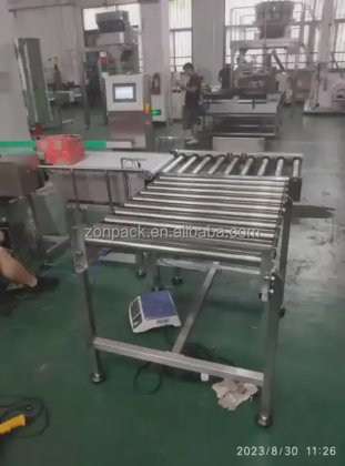 用于纸箱纸板盒的不锈钢动力辊筒输送机