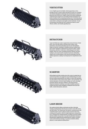 小さな芝生でも扱いやすく、収納も簡単 - 手押し式リールモア コンパクト設計で操作性に優れたシリンダーモア