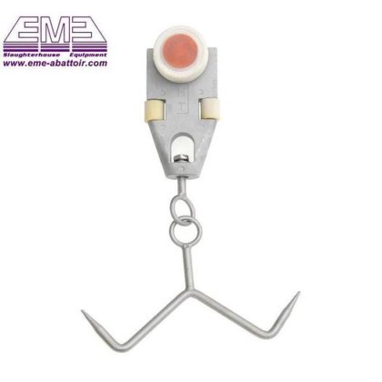 日处理 100 头羊 耐用的养羊设备/屠宰场机器 用于肉类加工生产线的管轨滑轮吊架