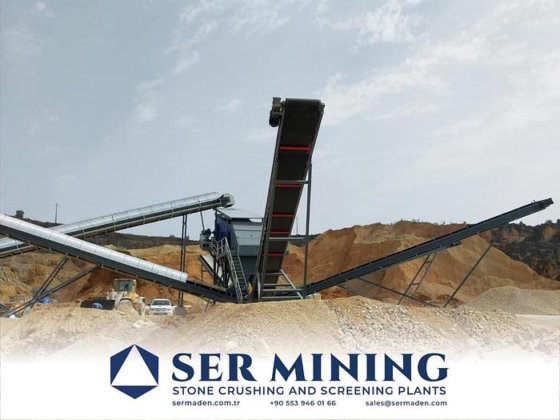 骨材処理用固定式一次衝撃破砕機およびスクリーニングシステム