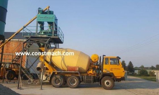 紧凑型混凝土厂，产能 20 立方米/小时，全新