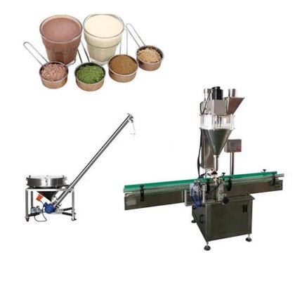 带料斗的倾斜螺旋输送机螺旋喂料机，用于食品粉末和香料