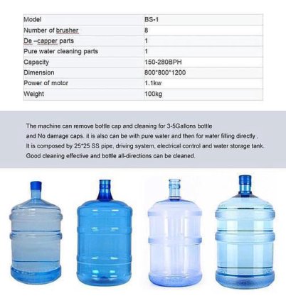 20 升方形瓶盖拆卸器 5 加仑瓶盖拆卸器和刷子