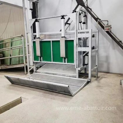 用于清真肉类屠宰场的工厂价活牛惊吓箱屠宰场屠宰和肉类加工设备