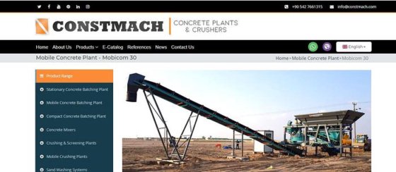 30立方米/小时紧凑型混凝土搅拌站