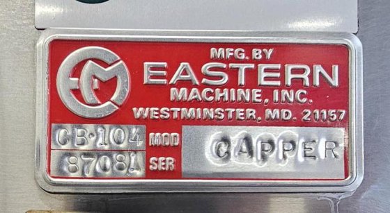 Used Eastern Machine Bottle Capper,