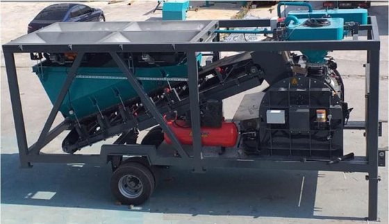 45 m3/h 移动式和紧凑型混凝土厂，2 年保修！