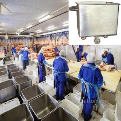 EME 工厂价牲畜屠宰场牛羊猪肉类屠宰设备标准手推车