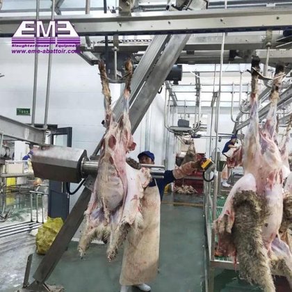 绵羊养殖设备 绵羊/山羊拉皮机 用于绵羊肉加工的小型屠宰设备