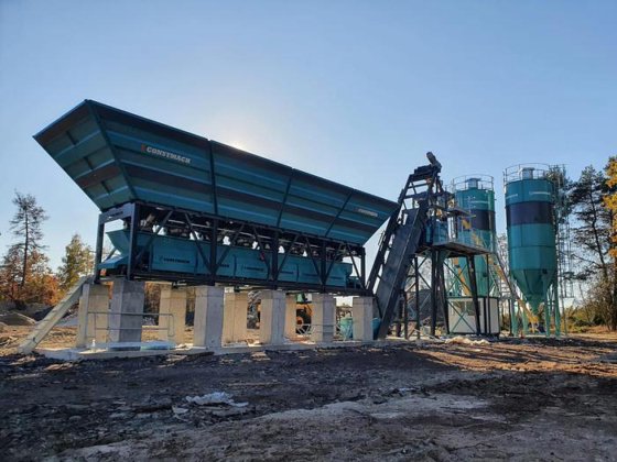 60立方米紧凑型混凝土搅拌站