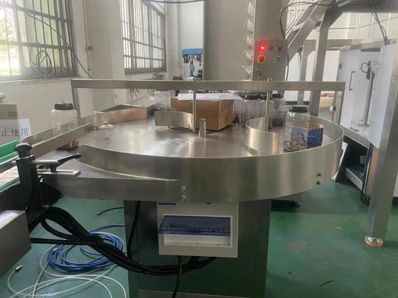 自动圆形转盘式送瓶机 理瓶收集转台