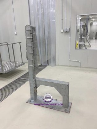 用于牛屠宰设备的耐用牛屠宰场前腿固定桩