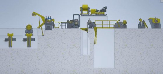 F&P 2000x4mm Slitting Line just