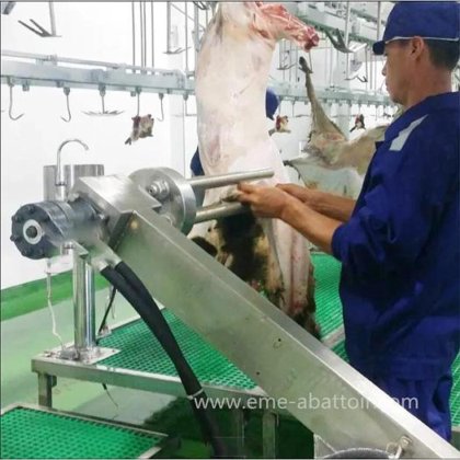 为清真屠宰场轨道系统定制的 20-200 只绵羊山羊全套屠宰线