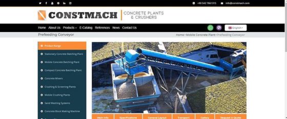 コンクリートプラント向けプレフィーディングシステム