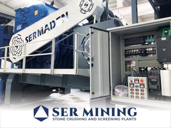 コンパクトで強力な石材加工設備 - 移動式衝撃破砕スクリーニングプラント