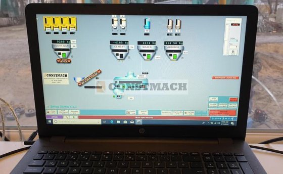 固定式コンクリートプラント 160 m3/h。