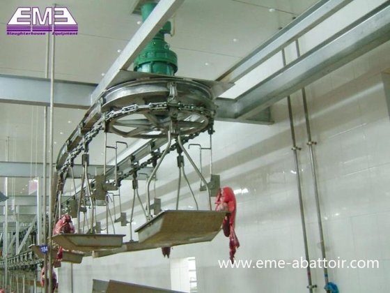 主动需求 挂式红白内脏同步检疫输送机 用于屠宰线机械的羊肉设备