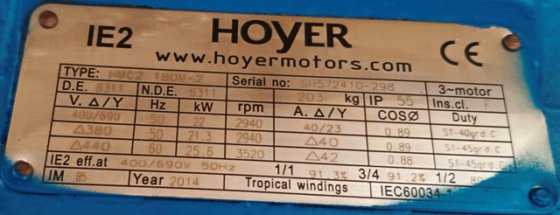 2015 IMO PUMP ACG 070K7