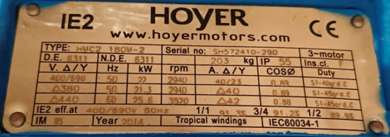 2015 IMO PUMP ACG 070K7