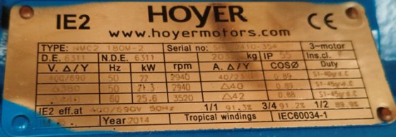 2015 IMO PUMP ACG 070K7