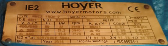 2015 IMO PUMP ACG 070K7