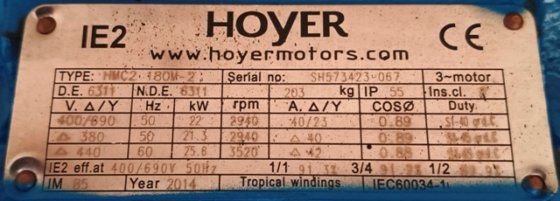 2015 IMO PUMP ACG 070K7