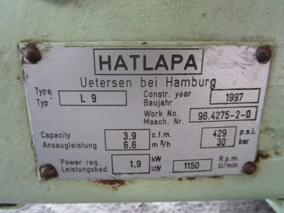 1997 HATLAPA L9