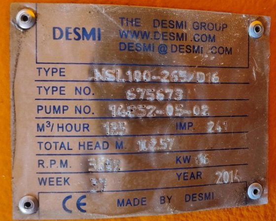 DESMI NSL100-265/D16