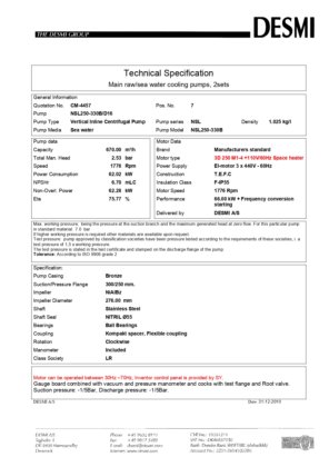 DESMI NSL250-330B/D16