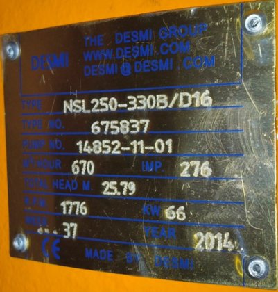 DESMI NSL250-330B/D16