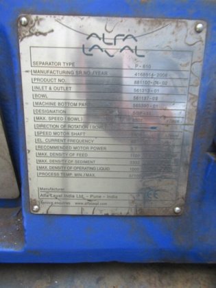 2008 ALFA LAVAL P -