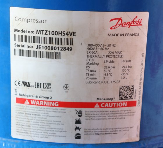 DANFOSS MTZ100HS4VE