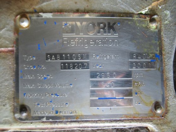 2001 YORK SAB 110SM