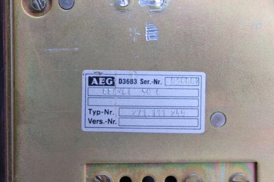 PANEL SYSTÈME AEG DSG 822