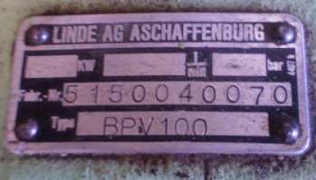 LINDE-GERMANY BPV 100