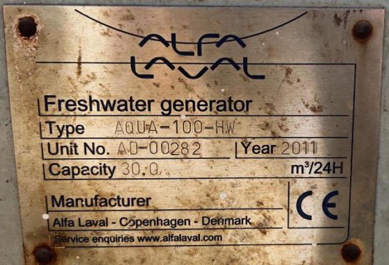 2011 ALFA LAVAL AQUA-100-HW