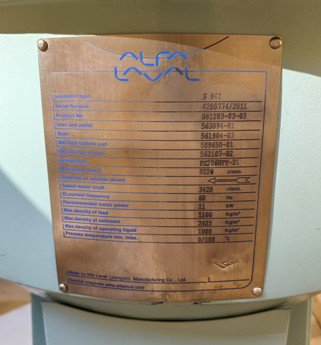 2011 ALFA LAVAL SA841