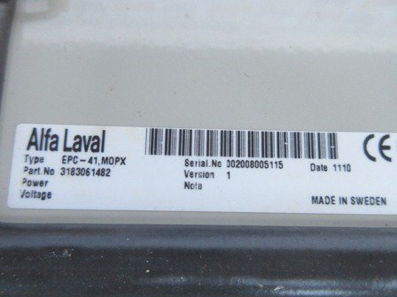 ALFA LAVAL EPC 41 MOPX
