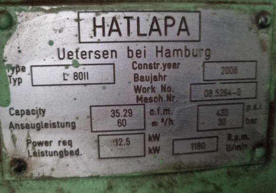2008 HATLAPA L80II