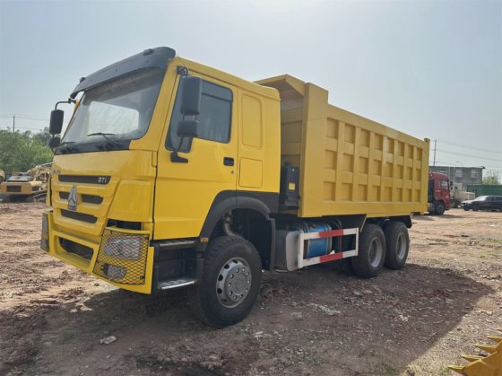 ホットセール 中古 HOWO ダンプ イエロートラック